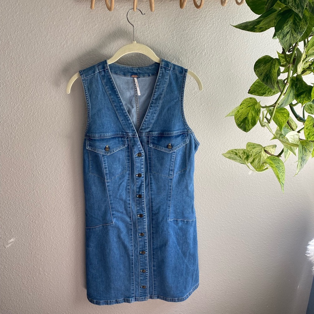Free People Denim Mini Dress
